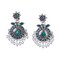 Indian Oxidized Jhumka Earrings for Women - Round Oxidized Jhumki Ethnic Chandbali Earrings Faux Pearls with Oxidized Platting Bollywood Style Dangle Earring Jewelry for Bride Gift for Her